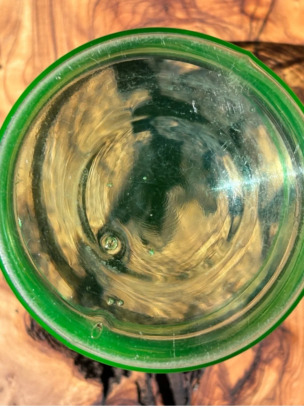 Vintage Uranium Glass Vase